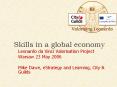 Skills in a global economy PowerPoint PPT Presentation