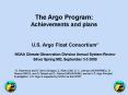 The Argo Program: Achievements and plans PowerPoint PPT Presentation
