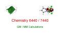 Chemistry 6440 7440 PowerPoint PPT Presentation