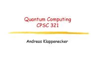 Quantum Computing CPSC 321
