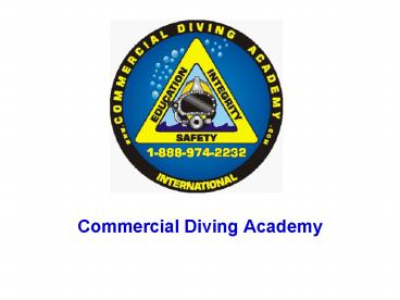 Commercial Diving Academy