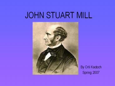 JOHN STUART MILL