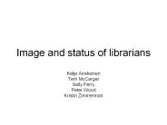 Image and status of librarians