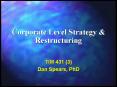 Corporate Level Strategy PowerPoint PPT Presentation
