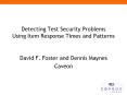 Detecting Test Security Problems Using Item Response Times and Patterns PowerPoint PPT Presentation
