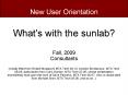 New User Orientation PowerPoint PPT Presentation