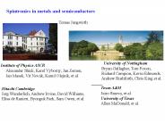 Spintronics in metals and semiconductors