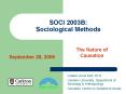 SOCI 2003B: Sociological Methods PowerPoint PPT Presentation