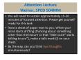 Attention Lecture Weiner, SPED 504MM PowerPoint PPT Presentation