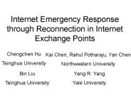 Internet Emergency Response through Reconnection in Internet Exchange Points