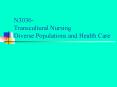 N3036 Transcultural Nursing Diverse Populations and Health Care PowerPoint PPT Presentation