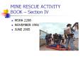 MINE RESCUE ACTIVITY BOOK  PowerPoint PPT Presentation