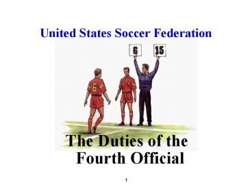 The Duties of the Fourth Official