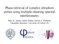Phase retrieval of complex ultrashort pulses using multipleshearing spectral interferometry PowerPoint PPT Presentation