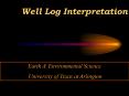 Well Log Interpretation PowerPoint PPT Presentation