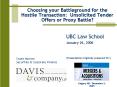 Choosing your Battleground for the Hostile Transaction: Unsolicited Tender Offers or Proxy Battle PowerPoint PPT Presentation
