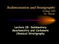 Sedimentation and Stratigraphy Geology 5142 Dr. Thieme PowerPoint PPT Presentation