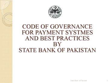CODE OF GOVERNANCE