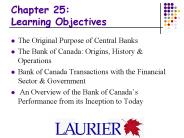 Chapter 25: Learning Objectives