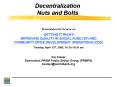 Decentralization Nuts and Bolts PowerPoint PPT Presentation