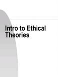 Intro to Ethical Theories PowerPoint PPT Presentation