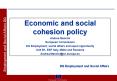 Economic and social cohesion policy PowerPoint PPT Presentation