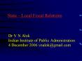 State Local Fiscal Relations PowerPoint PPT Presentation