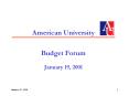 American University PowerPoint PPT Presentation