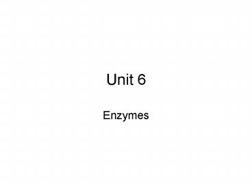 Enzymes