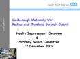 Guisborough Maternity Unit PowerPoint PPT Presentation