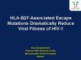 HLAB27Associated Escape Mutations Dramatically Reduce Viral Fitness of HIV1 PowerPoint PPT Presentation