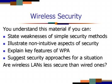 Wireless Security