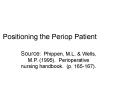 Positioning the Periop Patient PowerPoint PPT Presentation