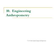 10. Engineering Anthropometry