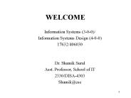 Information Systems (3-0-0)/
