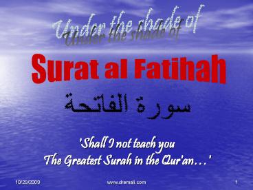 presentation player overlay