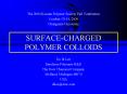 SURFACECHARGED POLYMER COLLOIDS PowerPoint PPT Presentation