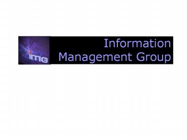 Information and Knowledge Management