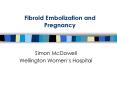 Fibroid Embolization and Pregnancy PowerPoint PPT Presentation
