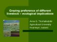Grazing preference of different livestock ecological implications PowerPoint PPT Presentation