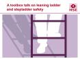 A toolbox talk on leaning ladder PowerPoint PPT Presentation