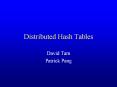 Distributed Hash Tables PowerPoint PPT Presentation
