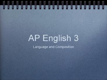 AP English 3