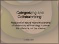 Categorizing and Collabularizing: PowerPoint PPT Presentation