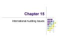 International Auditing Issues PowerPoint PPT Presentation