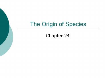 The Origin of Species