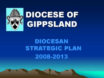 DIOCESE OF GIPPSLAND