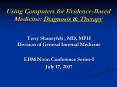 Using Computers for EvidenceBased Medicine: Diagnosis PowerPoint PPT Presentation