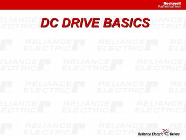 DC DRIVE BASICS