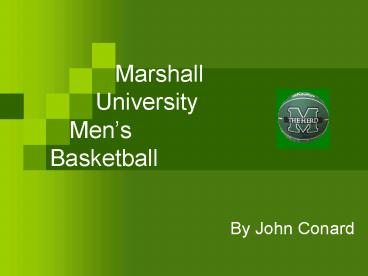 Marshall University Mens Basketball